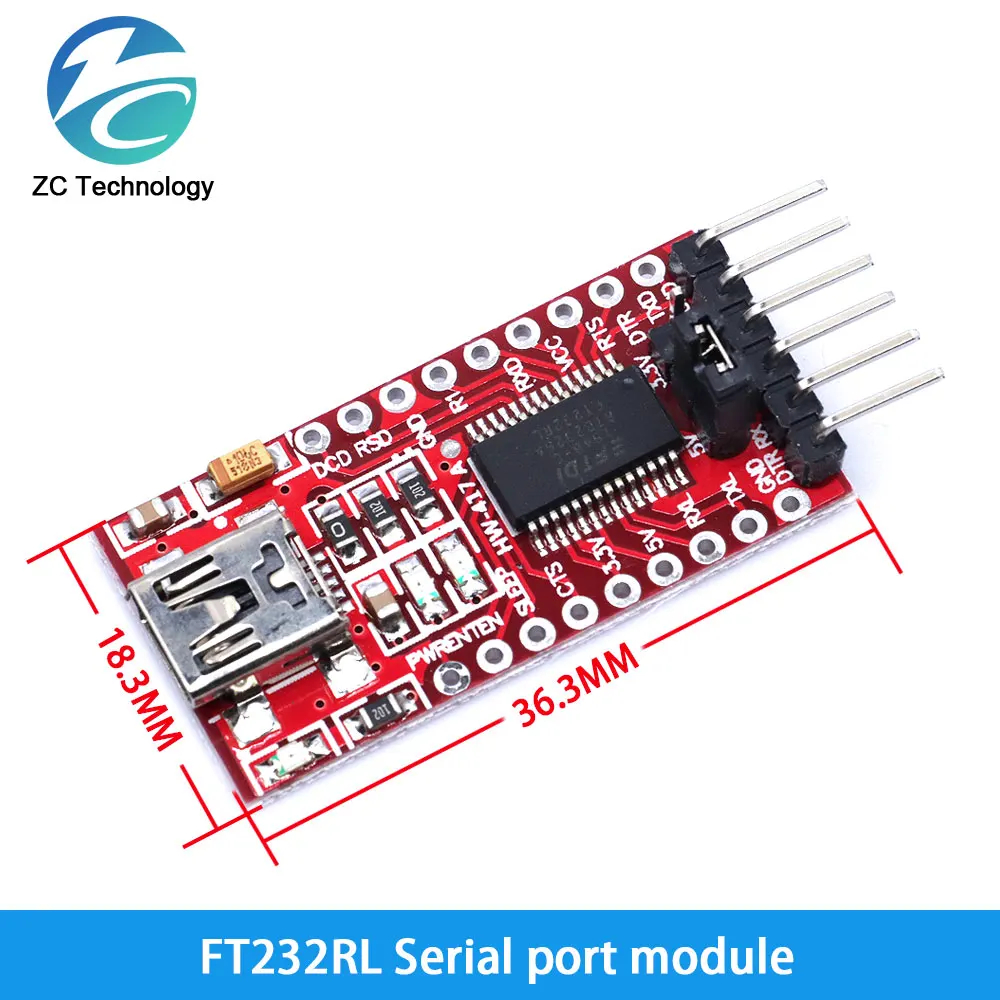 Ft232rl FTDI USB 3.3V 5.5V to TTL Serial Adapter Module สําหรับ Arduino ...