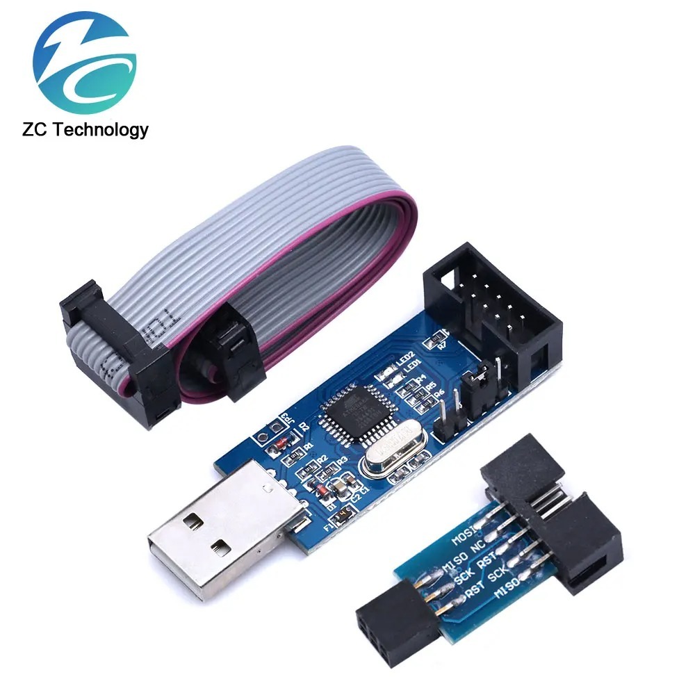 อย่างเป็นทางการ USBASP USBISP AVR โปรแกรมเมอร์ USB ISP USB ASP ATMEGA8 ...