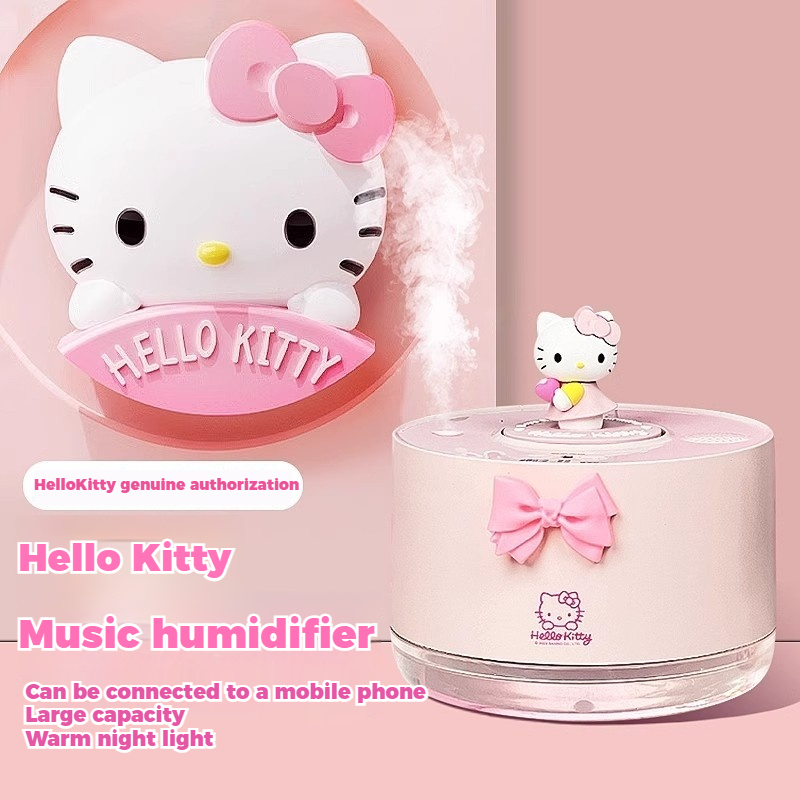 Hello Kitty Music Box Humidifier.หอพักน่ารักสํานักงานเดสก์ท็อปมอยเจอร์ ...