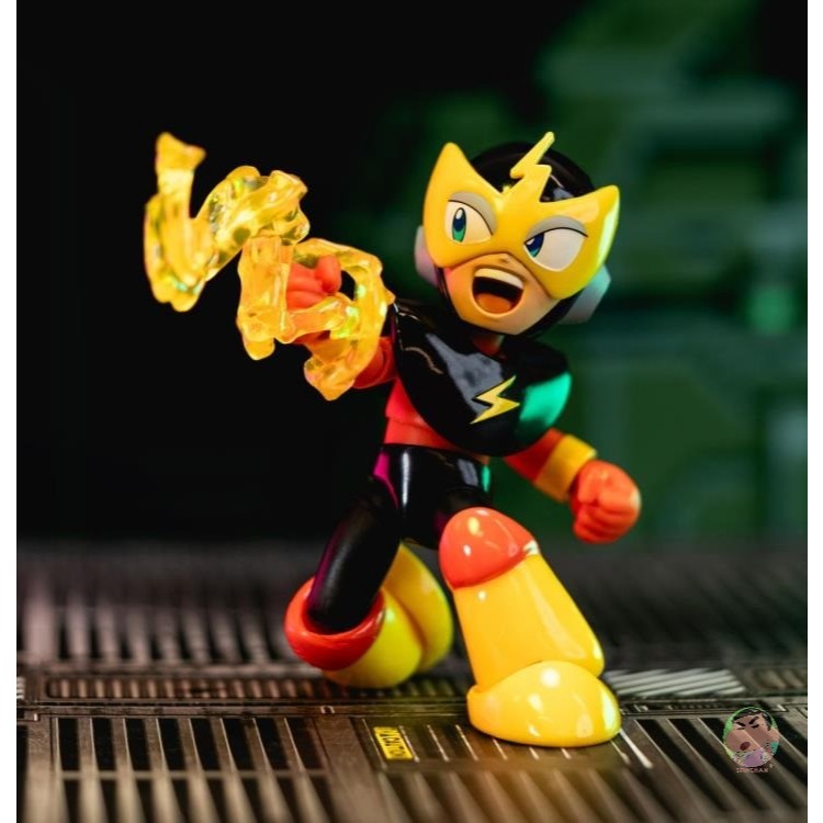 Jada Toys Action Figure Mega Man Elec Man Scala 1:12 - Oltre 15 Punti Articolazione, Accessori, Collezionismo - 3