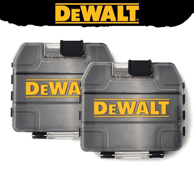 Dewalt TSTAK Mini Tough Case สีดําขนาดเล็ก Stackable ที่ถอดออกได้กล่อง ...