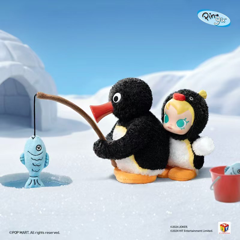 ของแท้ POPMART Baby Molly pingu Happy Fishing Series จี้ตุ๊กตาไวนิล ...