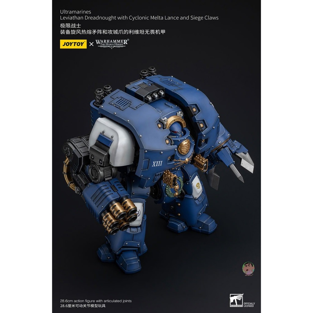 LEBOO JOYTOY 1/18 Warhammer 40.000 40k Action Figure Ultramarines Space Marines Primaris Capitano con Spada Potere e Pistola al Plasma Joy Toy Figure