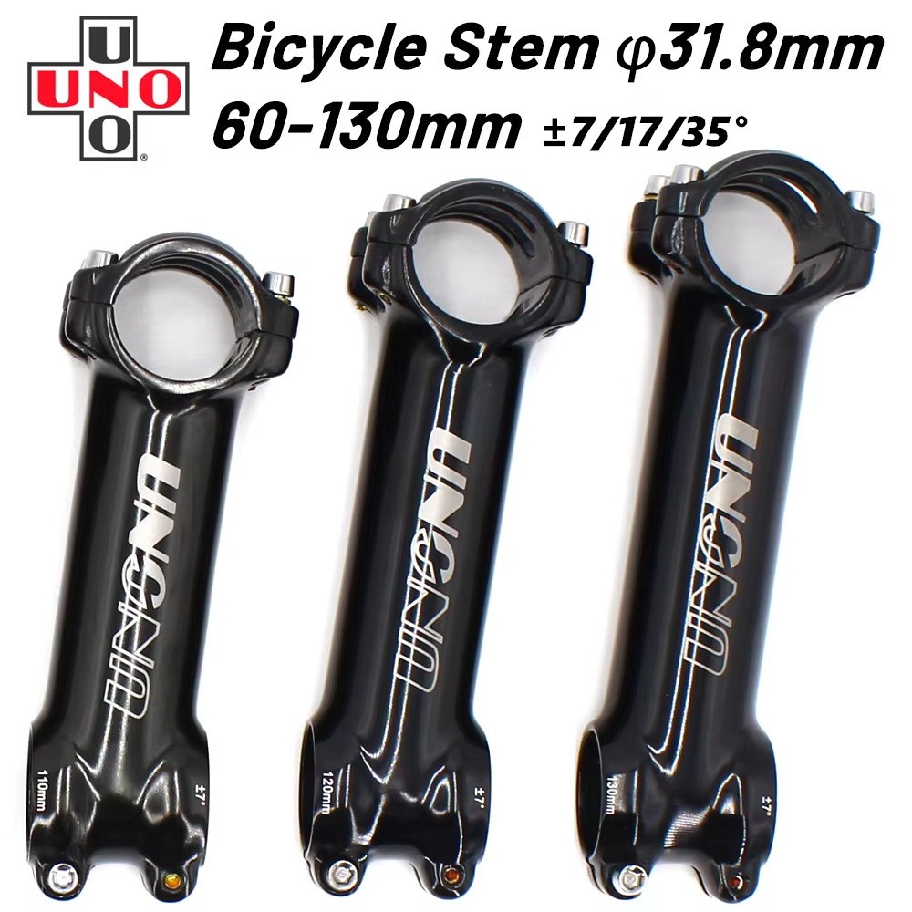 Uno Bike Stem 7/17/25/35 องศาอลูมิเนียมจักรยาน Riser สําหรับ 31.8 มม. ...