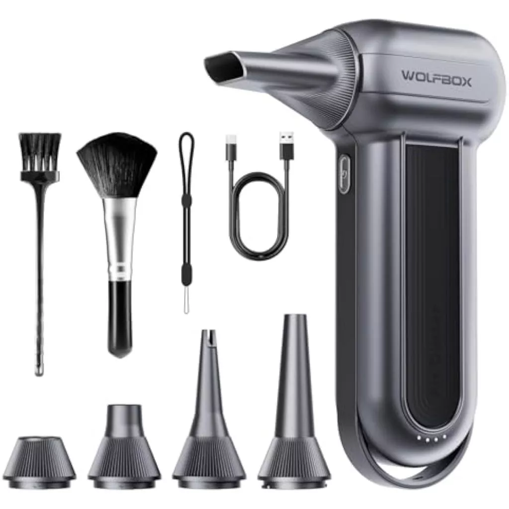 เครื่องเป่าลมไร้สาย WOLFBOX MegaFlow100 มอเตอร์ไร้แปรงถ่าน พลังลมแรงสูงสุด 150,000 รอบต่อนาที