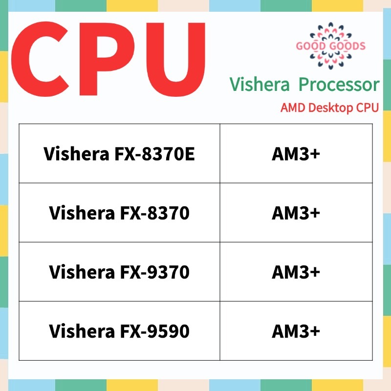 Fx-8370e FX-8370 FX-9370 FX-9590 AMD Vishera โปรเซสเซอร์เดสก์ท็อป CPU ...