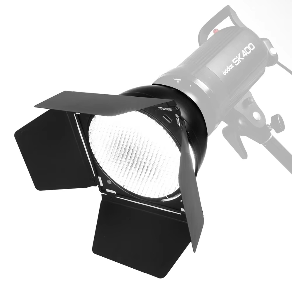 Godox BD-04 Barn ประตู Bowens Mount Standard Reflector รังผึ้งตารางสี ...