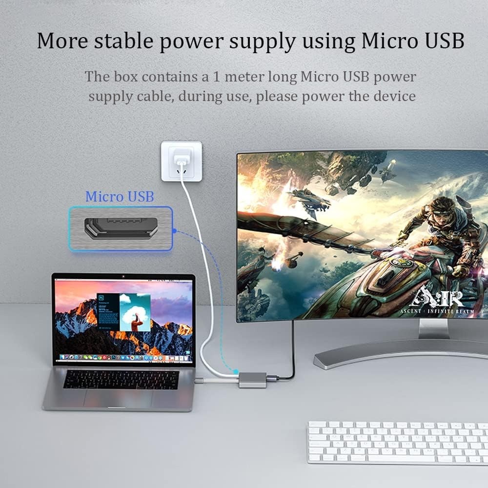 Displayport To Dual Displayport Splitter 4K DP ถึง 2 HDMI-เข้ากันได้กับ ...