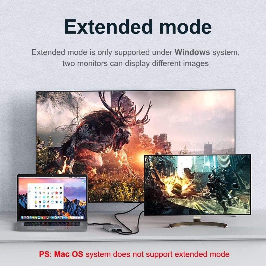Displayport To Dual Displayport Splitter 4K DP ถึง 2 HDMI-เข้ากันได้กับ ...