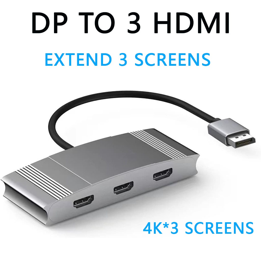 Displayport To Dual Displayport Splitter 4K DP ถึง 2 HDMI-เข้ากันได้กับ ...