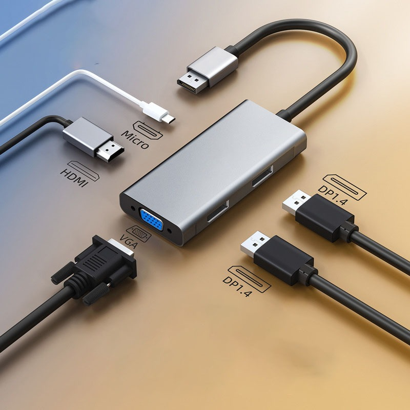 Displayport To Dual Displayport Splitter 4K DP ถึง 2 HDMI-เข้ากันได้กับ ...