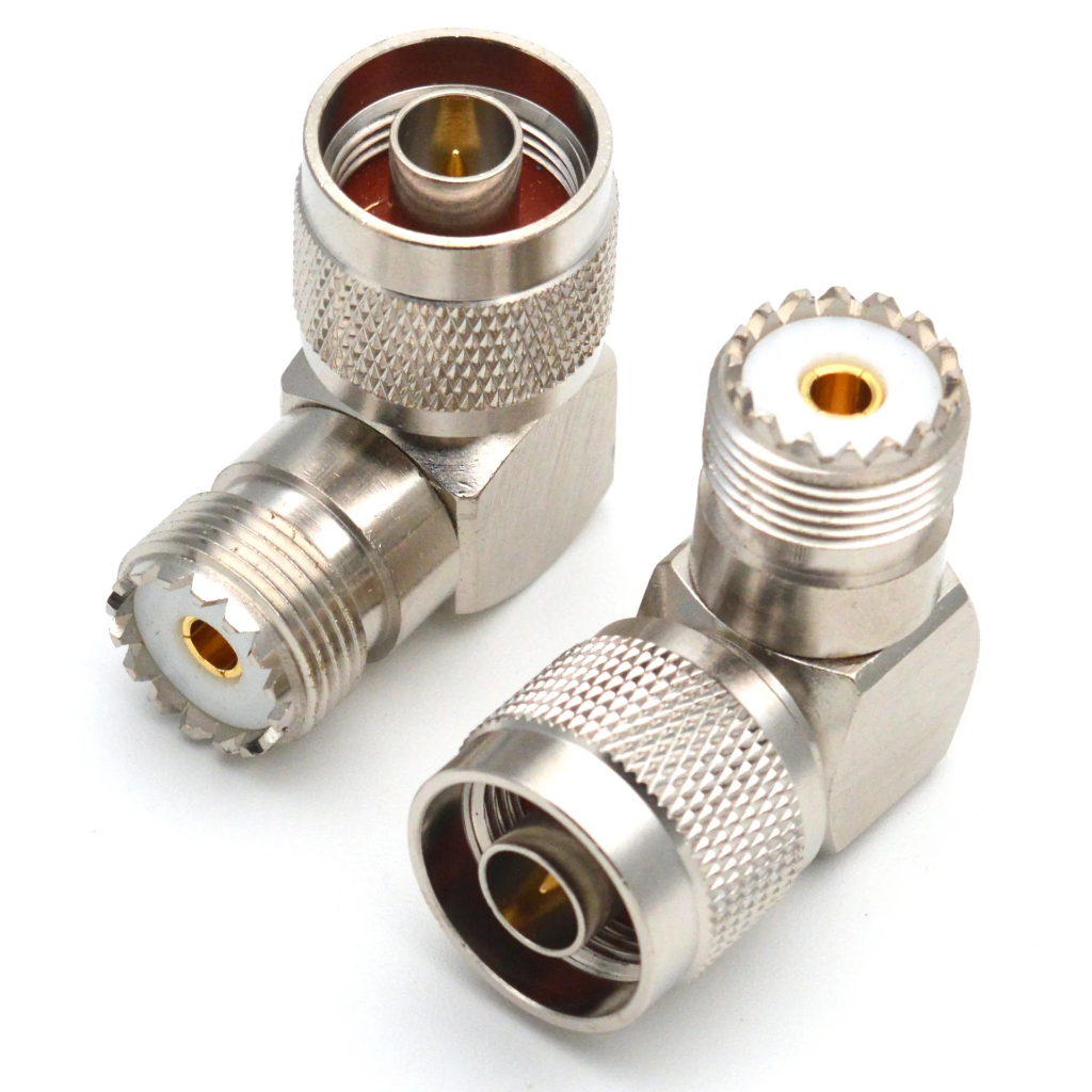 1pc N ชายปลั๊ก UHF หญิง SO239 มุมขวา 90 องศา RF อะแดปเตอร์ SL16 แจ็ค ...