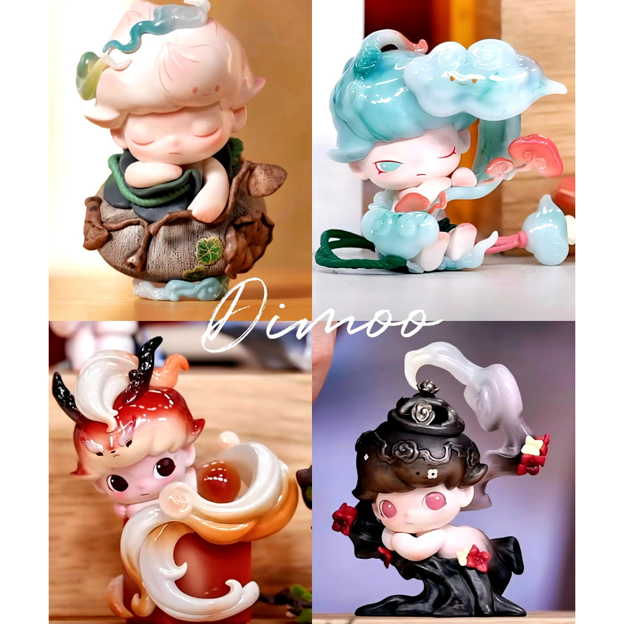 ของแท้ กล่องสุ่ม POPMART DIMOO Stories In The Cup Series Blind Box ...