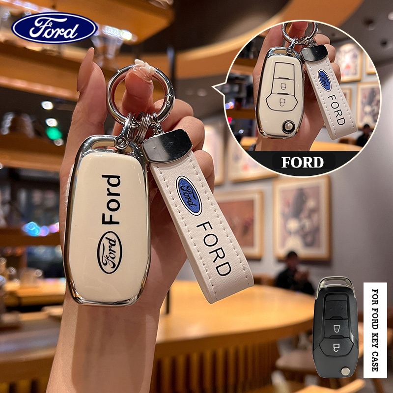 Ford 2 ปุ่มฝาครอบกุญแจรถ Ford Key Case เหมาะสําหรับ Ford ranger xls ...