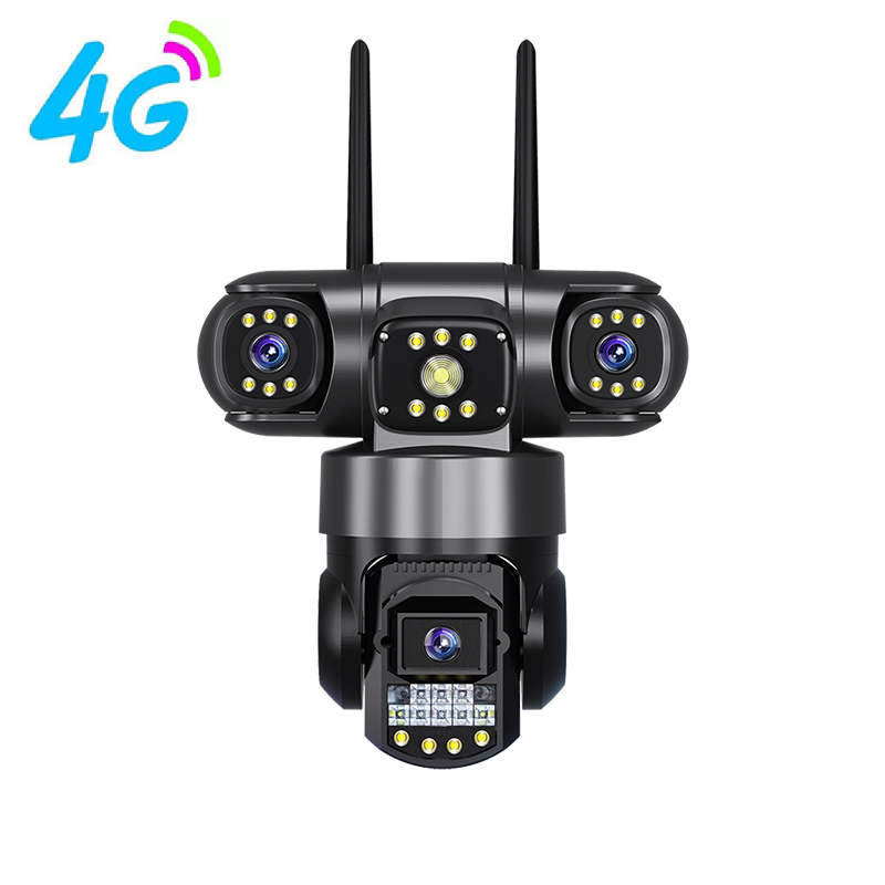 V380 PRO 3K 6MP 4G Outdoor PTZ 3 เลนส์กล้องเฝ้าระวังกล้องวงจรปิด IP, H ...