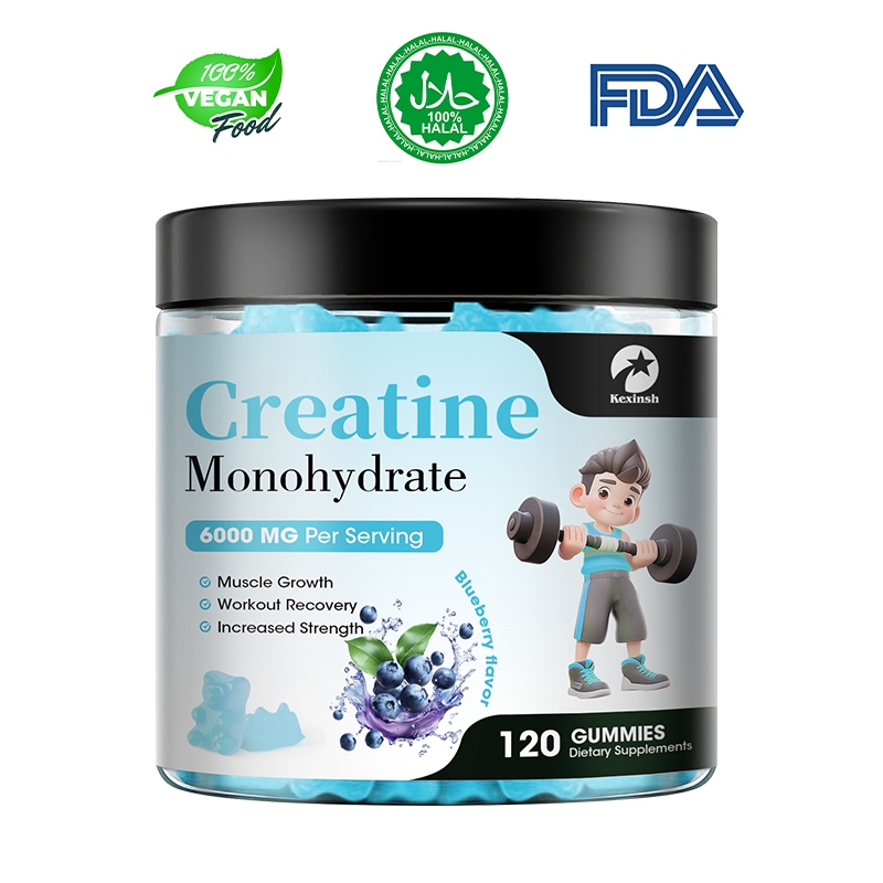 Kexinsh Creatine Monohydrate Gummies ความแรงของกล้ามเนื้อ 6000 มก. ...