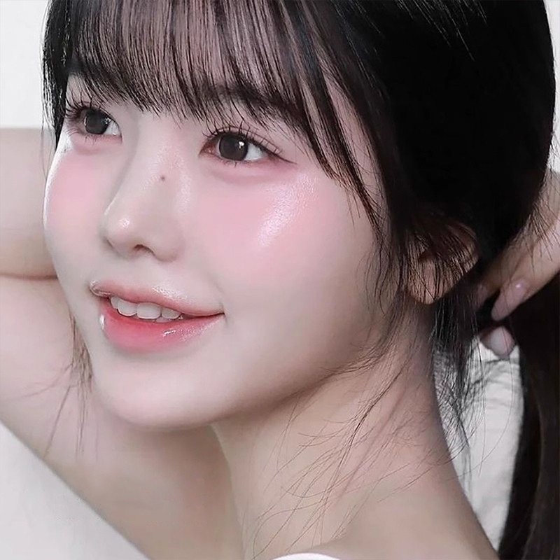 PY.th Cappuvini เปลี่ยนสีหัวใจครีมบลัชออนไม่ซีดจางสีฟ้าธรรมชาติ ให้ความชุ่มชื้น ธรรมชาติ มันเงา - 3