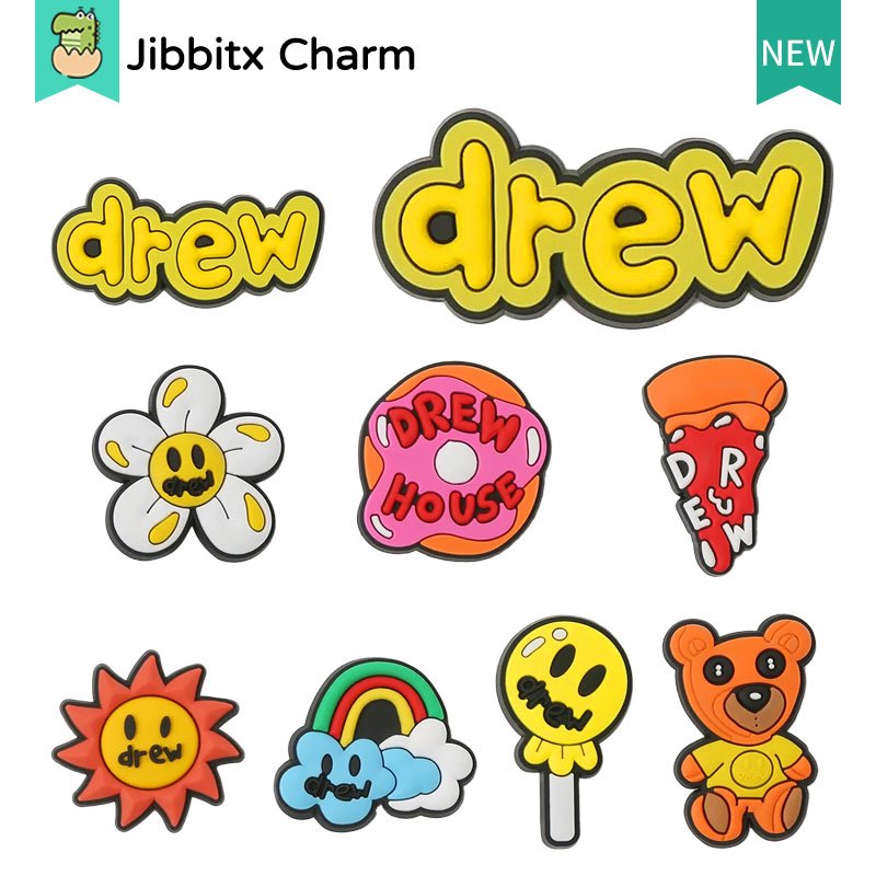 Jibbitx 9 ชิ้นแฟชั่น Clog Jibbits charmCreative การ์ตูนน่ารัก ...