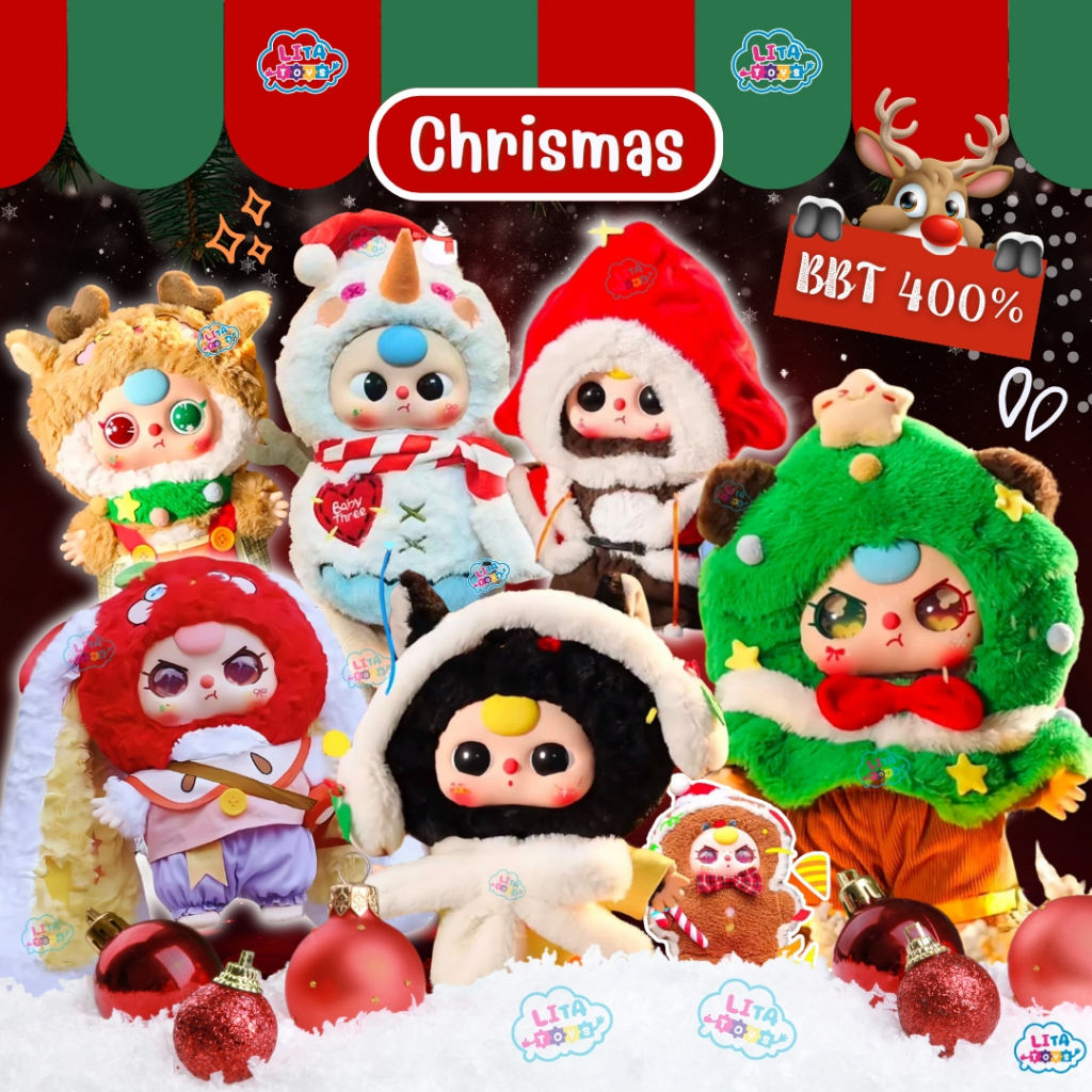 พร้อมส่ง)Baby three 400% Christmas Series Limited Edition
