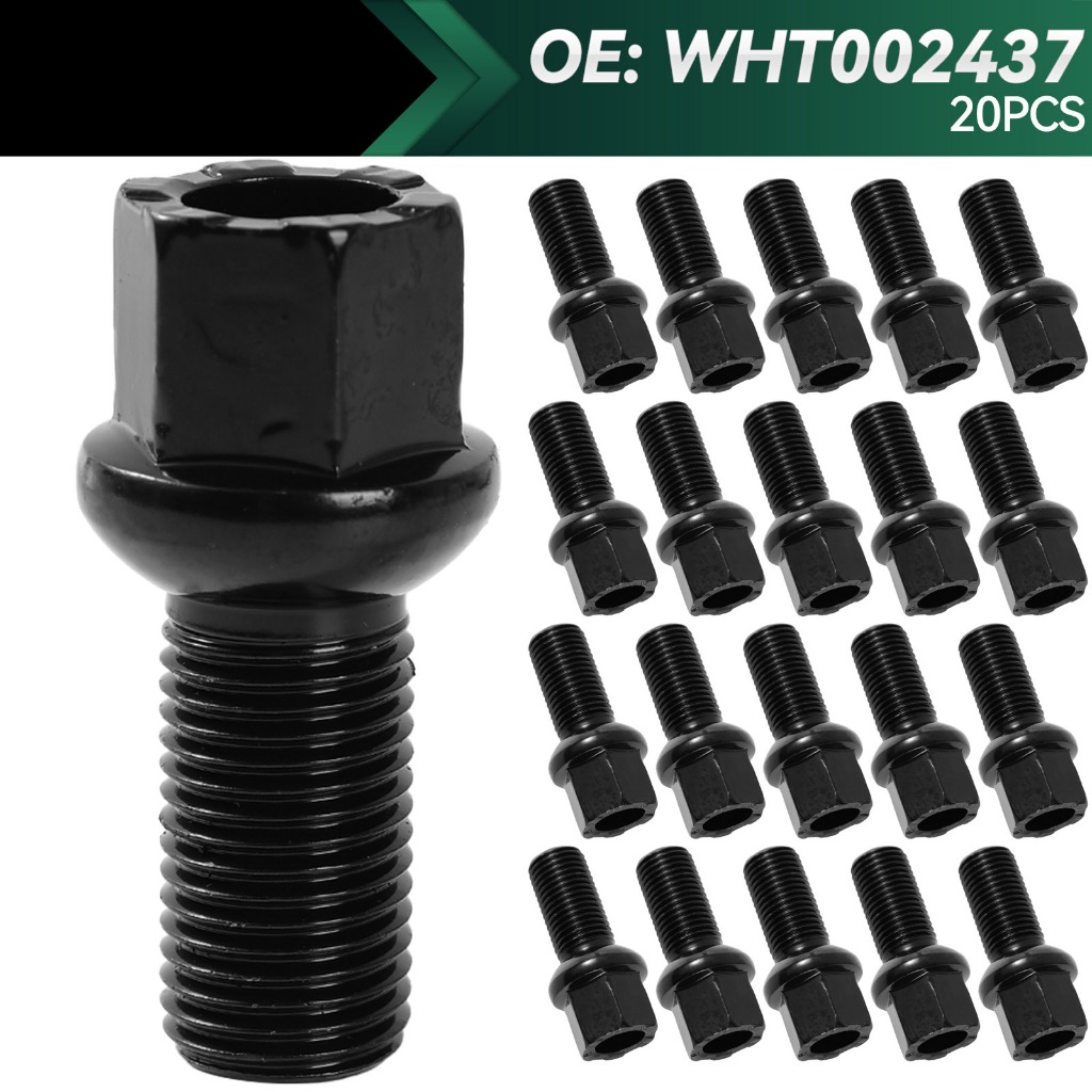 20pcs Volkswagen Audi M14x1.5 รถล้อ Bolt Lug ถั่วสกรูสําหรับ VW Golf ...