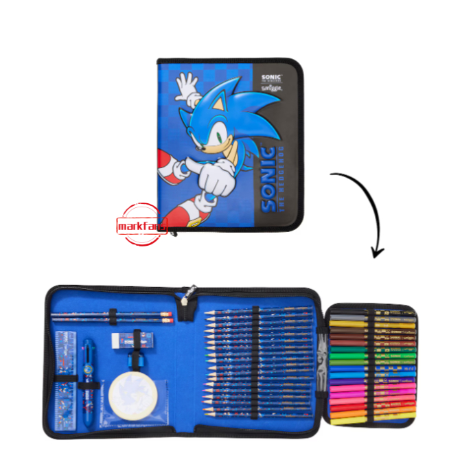 ชุดของขวัญเครื่องเขียน Sonic The Hedgehog Zip It | Shopee Thailand