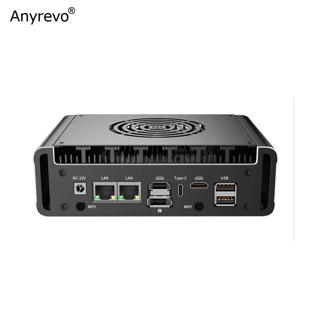 พร้อมพัดลม Mini PC Intel Core i3-1215U N100 Quad Core Mini PC 2 LAN 6 ...