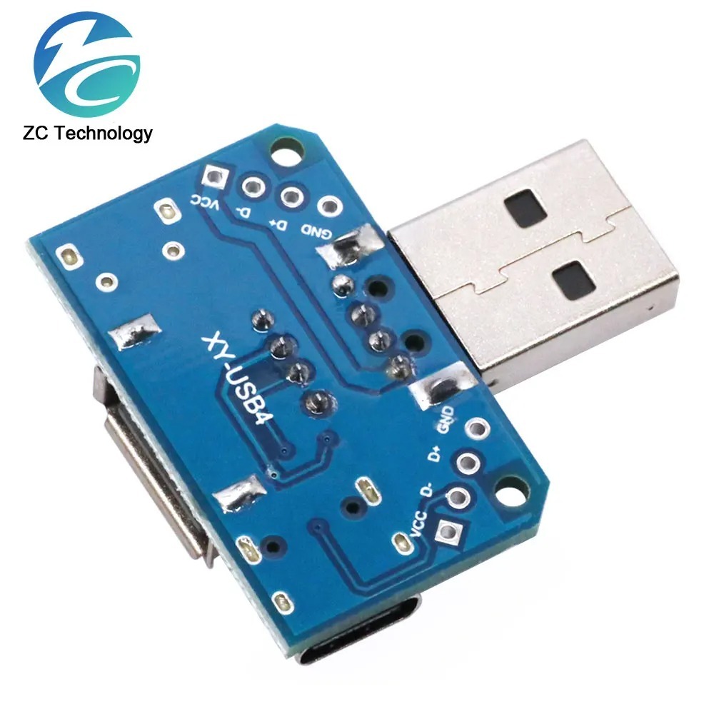 Usb หัว Switchboard ชาย USB Connector to Type-c Micro หญิง USB 2.54-4P ...