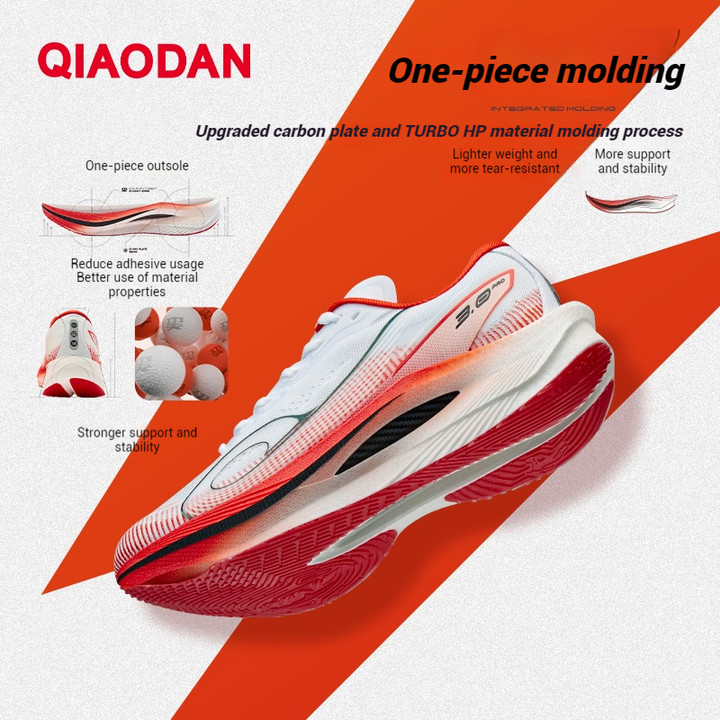 Qiaodan Wind 3.0 Pro รองเท้าวิ่งผู้หญิงมาราธอน Racing แผ่นคาร์บอน Rebound Stable QDB022252298ทีที — รองเท้ากีฬา แบรนด์ Qiaodan ของแท้ 100% เช็คราคาจาก Shopee Lazada thumbnail 3