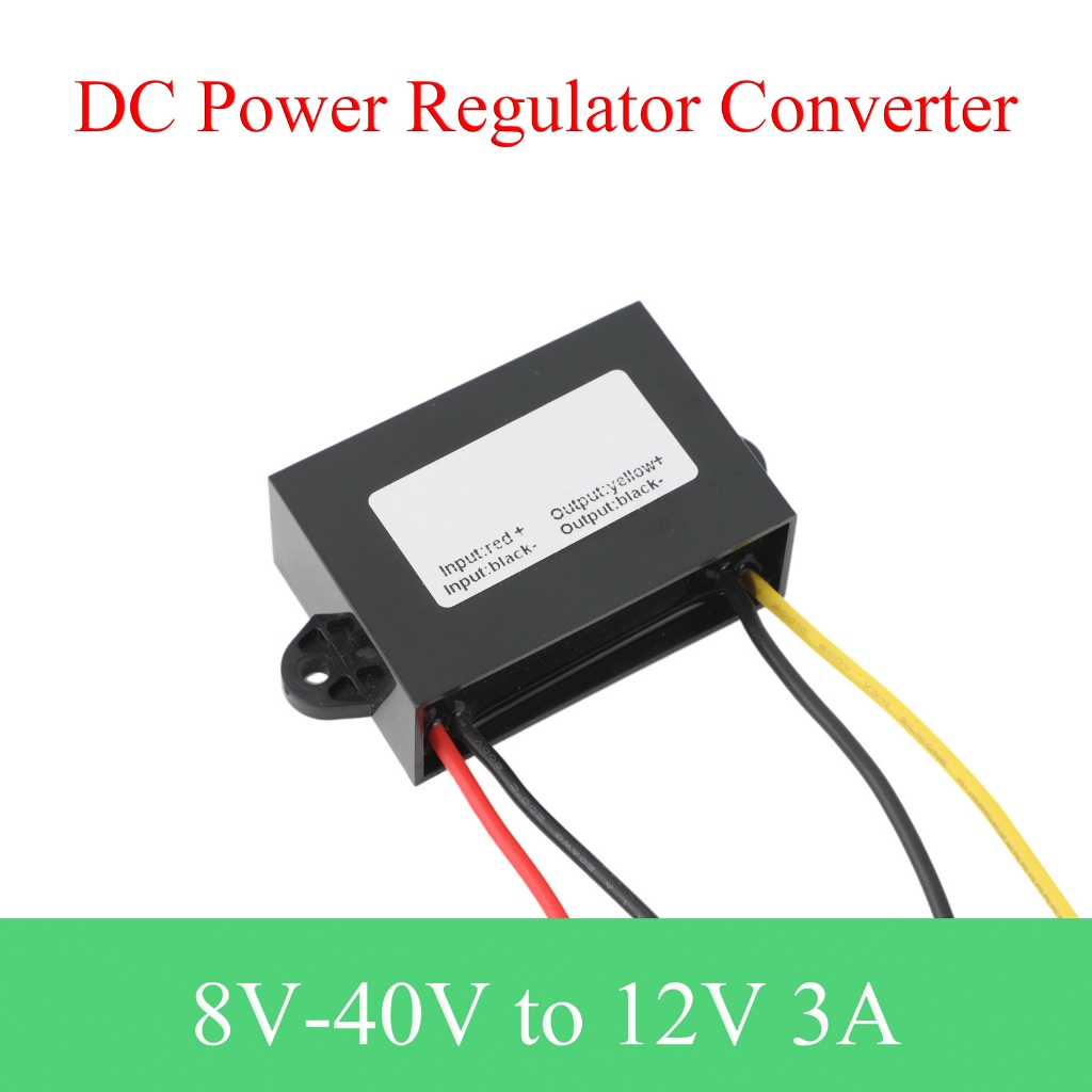 Convertitore DC Step Down 12V/24V A 9V 4A 36W - Alimentatore Regolatore Per Auto, Energia Solare, LED - 12