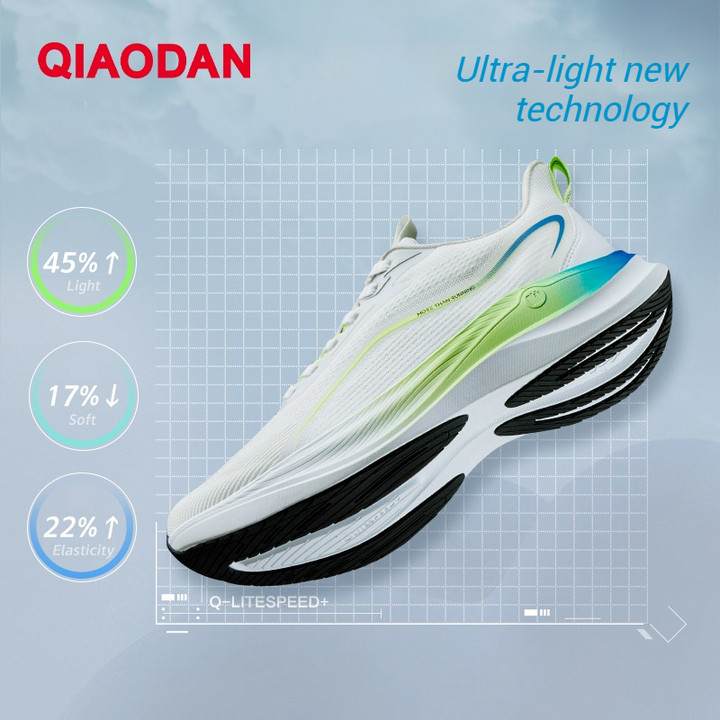 Qiaodan Fast 2 Man รองเท้าวิ่งกีฬาแบบบูรณาการทอผ้า Shock ดูดซับน้ําหนักเบา QXB023251208 — รองเท้ากีฬา แบรนด์ Qiaodan ของแท้ 100% เช็คราคาจาก Shopee Lazada thumbnail 2