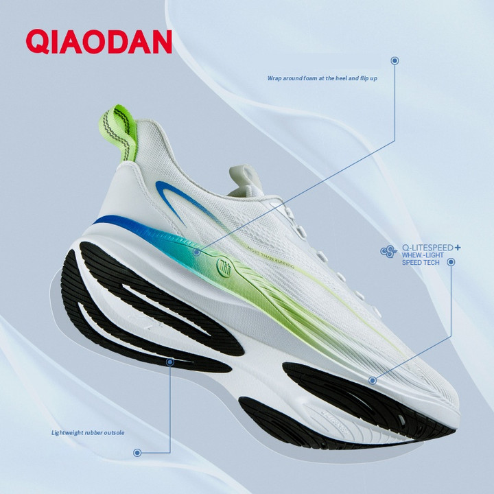 Qiaodan Fast 2 Man รองเท้าวิ่งกีฬาแบบบูรณาการทอผ้า Shock ดูดซับน้ําหนักเบา QXB023251208 — รองเท้ากีฬา แบรนด์ Qiaodan ของแท้ 100% เช็คราคาจาก Shopee Lazada thumbnail 3