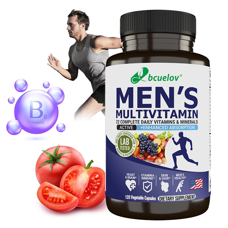 Bcuelov Daily Complete Vitamins & Minerals - Men's Health, Skin & Hair, Stamina Immune System