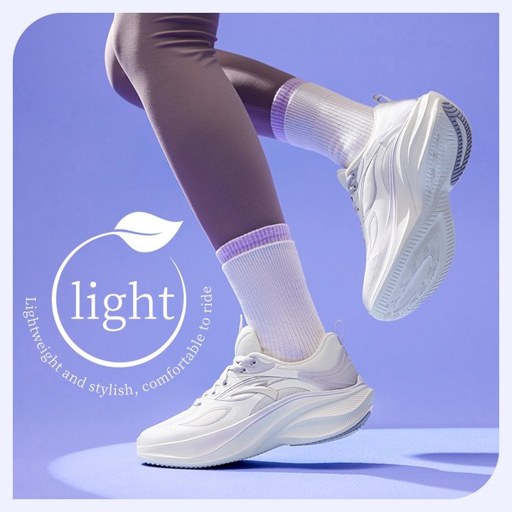 ANTA Women Leaf รองเท้าวิ่งผู้หญิง พื้นหนา นุ่มเด้ง สวมใส่สบาย อินเทรนด์ อเนกประสงค์ 922515518 — รองเท้ากีฬา แบรนด์ Anta ของแท้ 100% เช็คราคาจาก Shopee Lazada thumbnail 5