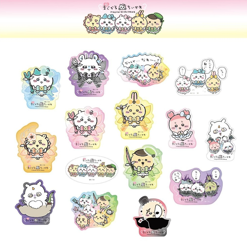 สไตล์ญี่ปุ่น Chikawa Magical Girl Theme สติกเกอร์แพ็ค Chikawa Magical ...