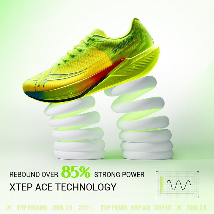 【xtep】260X 2.0 | รองเท้าวิ่ง Race Training แผ่นคาร์บอน Professional Marathon Shock Absorbing Running Shoes Rebound over 85% สําหรับชาย — รองเท้ากีฬา แบรนด์ Xtep ของแท้ 100% เช็คราคาจาก Shopee Lazada thumbnail 5