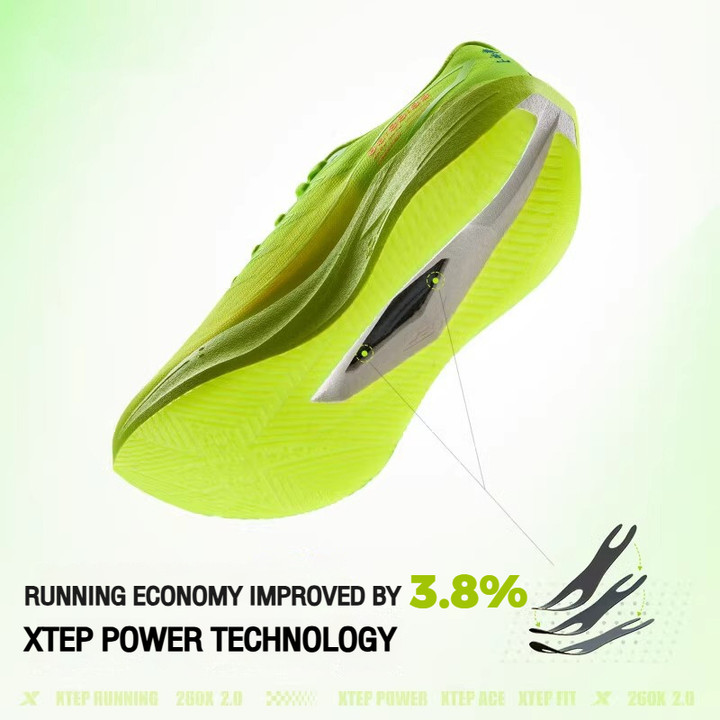 【xtep】260X 2.0 | รองเท้าวิ่ง Race Training แผ่นคาร์บอน Professional Marathon Shock Absorbing Running Shoes Rebound over 85% สําหรับชาย — รองเท้ากีฬา แบรนด์ Xtep ของแท้ 100% เช็คราคาจาก Shopee Lazada thumbnail 6