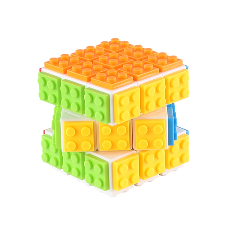 Building Blocks Cube ปริศนา 3x3 ความเร็ว Magic Cube Intelligence ประกอบ ...