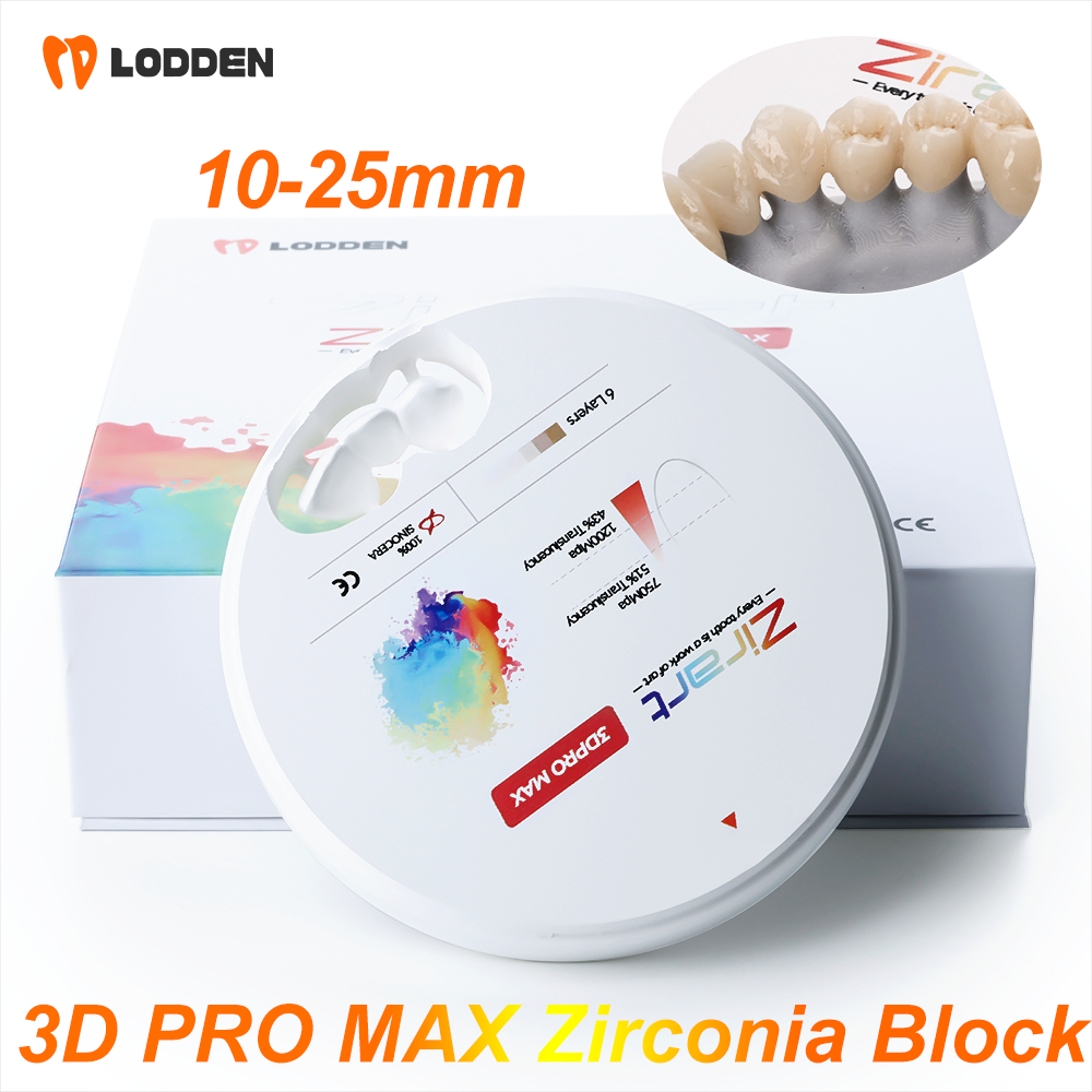 3d Pro Max Dental Zirconia Block Multilayer CAD CAM เปิดระบบ 98x14-25 ...