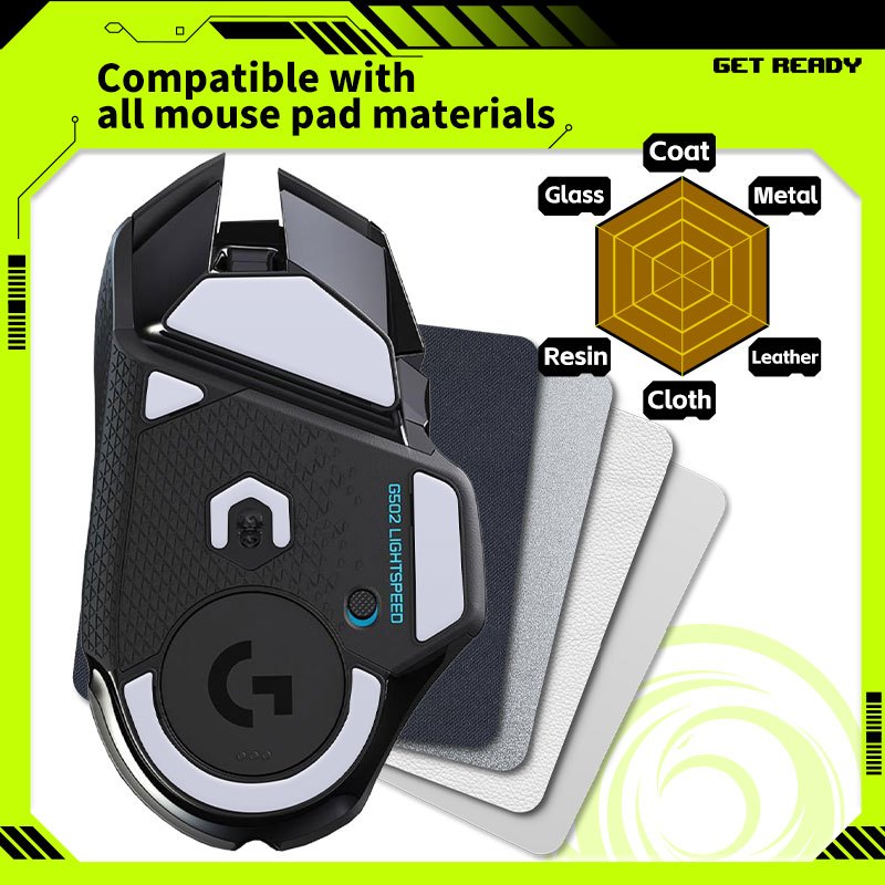 TALONGAMES Rounded Curved Edges Mouse Feet Skates Pads For Logitech ...