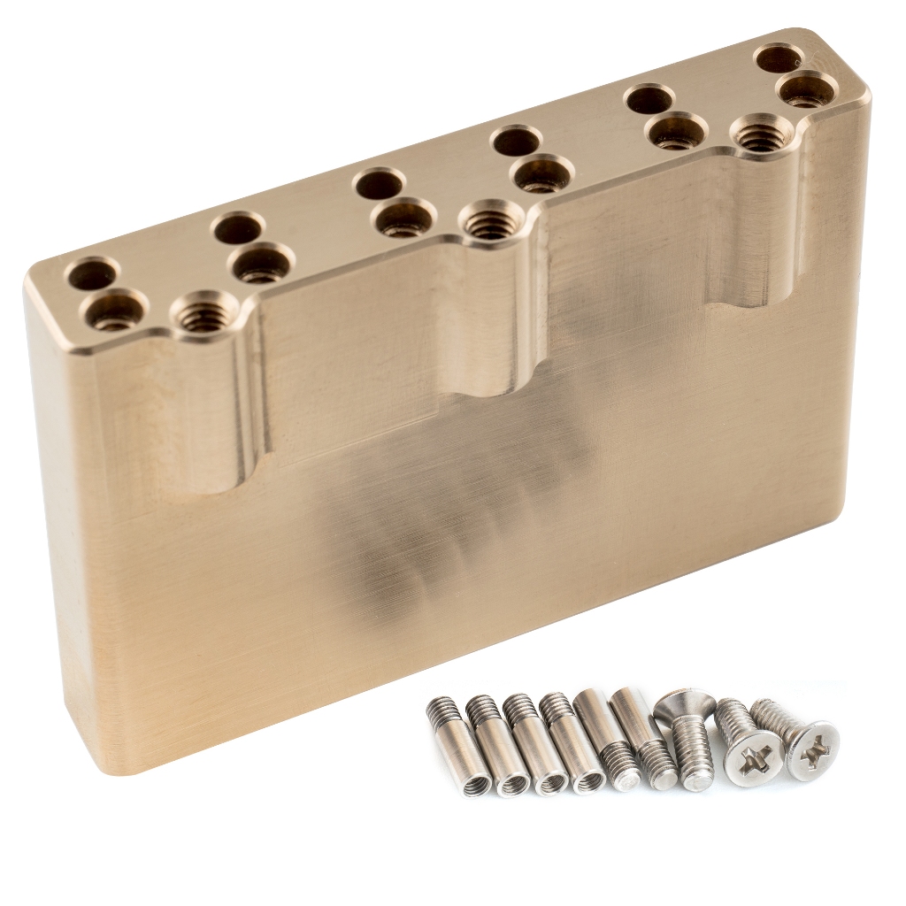 Musiclily Ultra 54 มม.(2-1/8 นิ้ว) บล็อก Tremolo ทองเหลืองแข็งเต็มรูป ...