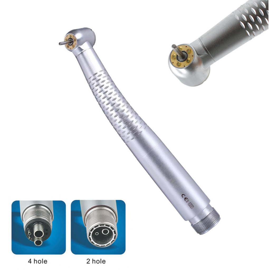 เงียบ LED Turbine Air Rotor ปุ่มกดแบบพกพาทันตกรรม LED Handpiece ความ ...