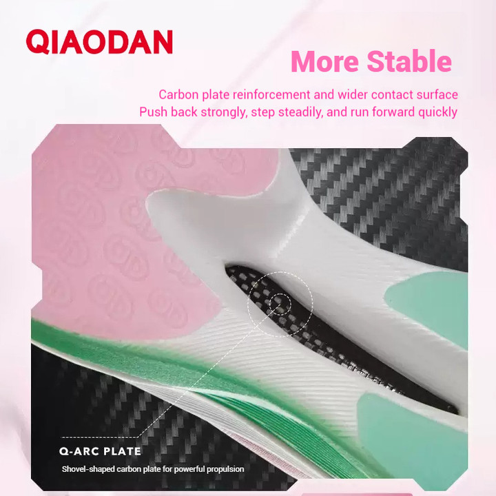 Qiaodan Feiying PB 3.0 รองเท้าวิ่งผู้หญิง Professional Marathon Carbon Plate Racing BM22230299 — รองเท้ากีฬา แบรนด์ Qiaodan ของแท้ 100% เช็คราคาจาก Shopee Lazada thumbnail 4