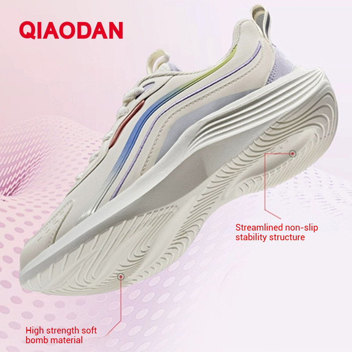 Qiaodan รองเท้าวิ่งผู้หญิงกันน้ําน้ําหนักเบา Soft Sole Shock Absorption สบาย XM46210219 — รองเท้ากีฬา แบรนด์ Qiaodan ของแท้ 100% เช็คราคาจาก Shopee Lazada thumbnail 2