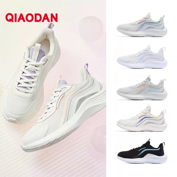 Qiaodan รองเท้าวิ่งผู้หญิงกันน้ําน้ําหนักเบา Soft Sole Shock Absorption สบาย XM46210219 — รองเท้ากีฬา แบรนด์ Qiaodan ของแท้ 100% เช็คราคาจาก Shopee Lazada - รูปที่ 1