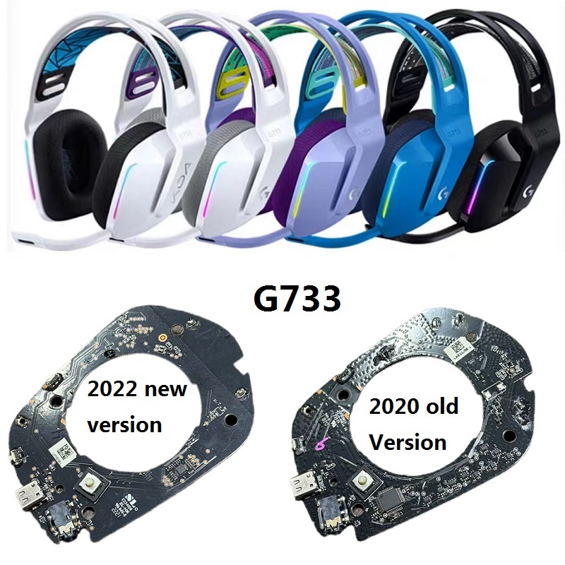 อะไหล่ PCB ดั้งเดิมสําหรับหูฟังเกม Logitech G733 เปลี่ยนเมนบอร์ดบอร์ด ...