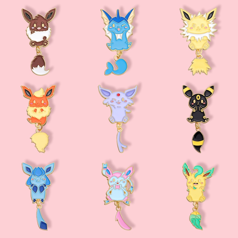 เข็มกลัดโลหะ รูปการ์ตูนอนิเมะ Elf Enamel Pins As Souvenir 9 แบบ สําหรับ ...