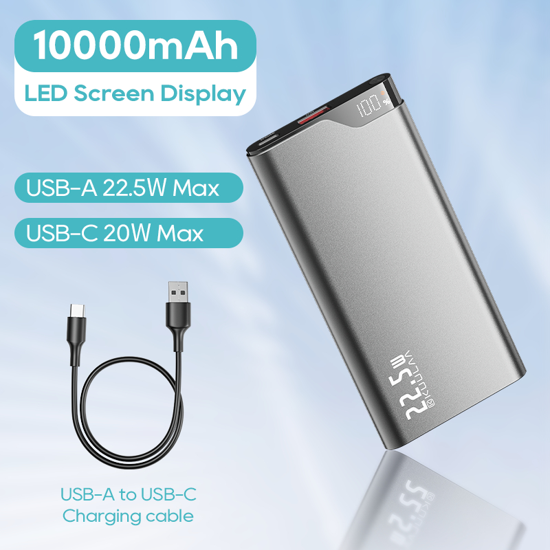 Kuulaa 10000mAh 22.5W Power Bank ชาร์จภายนอก USB แบบพกพาสําหรับ iPhone ...