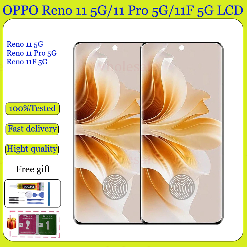 Original AMOLED สําหรับ OPPO Reno 11 Reno 11 Pro Reno 11F 5G จอแสดงผล ...
