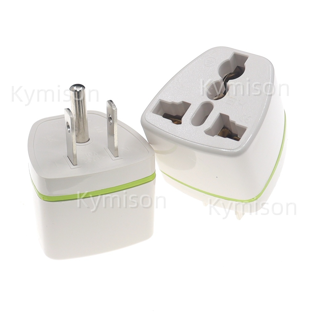 2 ชิ้น US Standard 3 Pins Converter, Universal plug To Thailand America ...