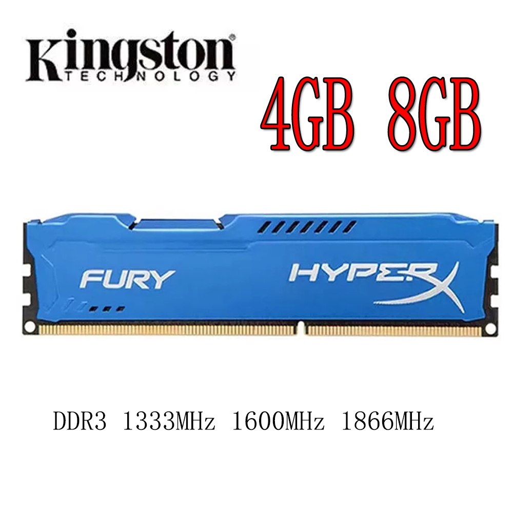 Kingston HyperX Fury DDR3 RAM 4GB 8GB DDR3 1333/1600/1866MHz หน่วย ...